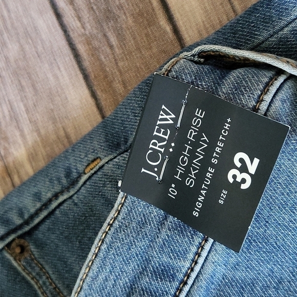 J. Crew Factory High-rise Skinny jeans with Signature Stretch NWT - Picture 11 of 13